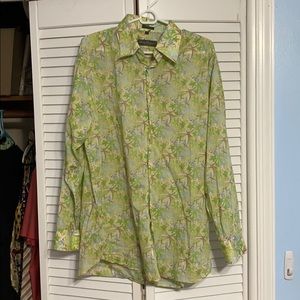 Salvatore Ferragamo XL tropical dress shirt